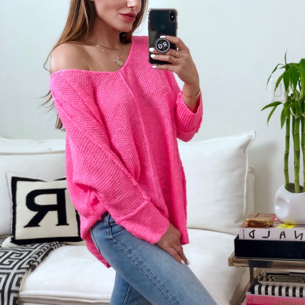 LAST 2️⃣ | SWIFT 2.0 Folded Cuffs Sweater - PINK